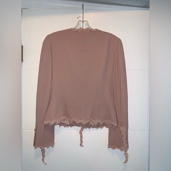 Moschino Cheap Chic Coral Ribbon SUIT Jacket Two Piece US 8 - Picture 4 of 9